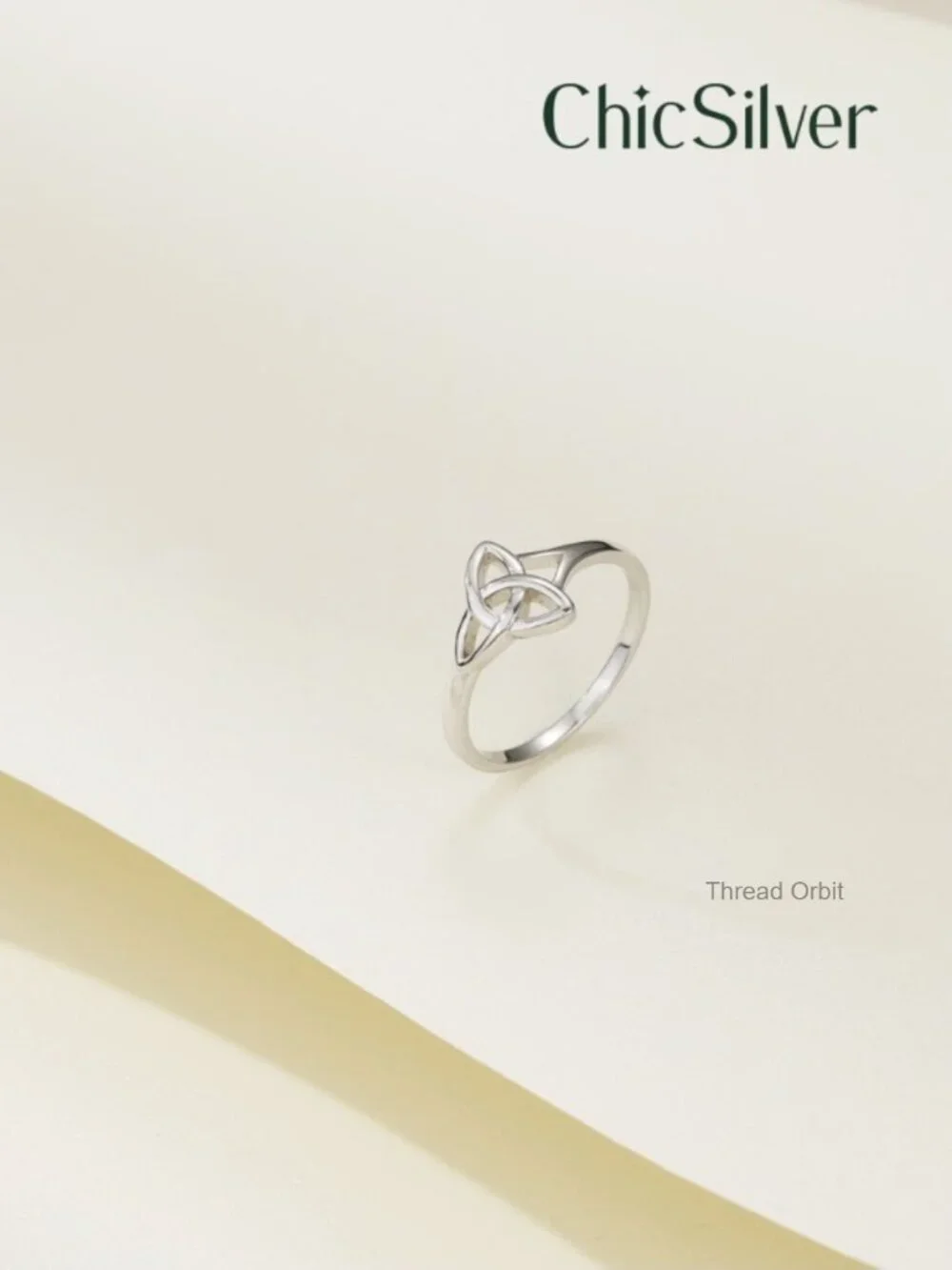 925 Sterling Silver Claddagh Triquetra Celtic Knot Promise Ring Comfort Fit